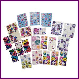 Lisa Frank Vintage Stickers 22 Partial Mods Dogs/Puppies/Cats/Kittens/Bears/Pigs